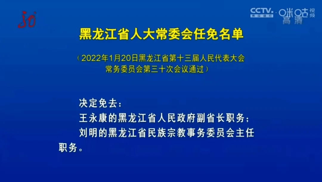 王永康的最新职务揭晓